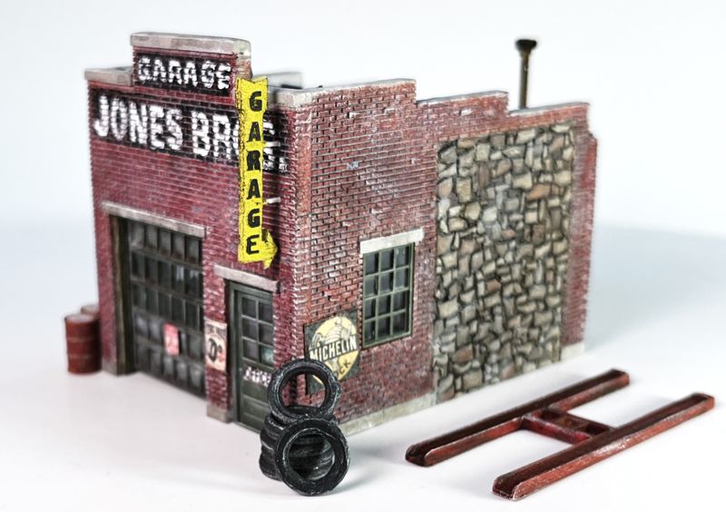 HO 187 Scale Jones Brothers Garage